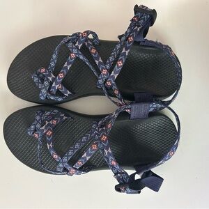 Chaco ZX/2 Outdoor Sandals with Blur/Coral Pattern